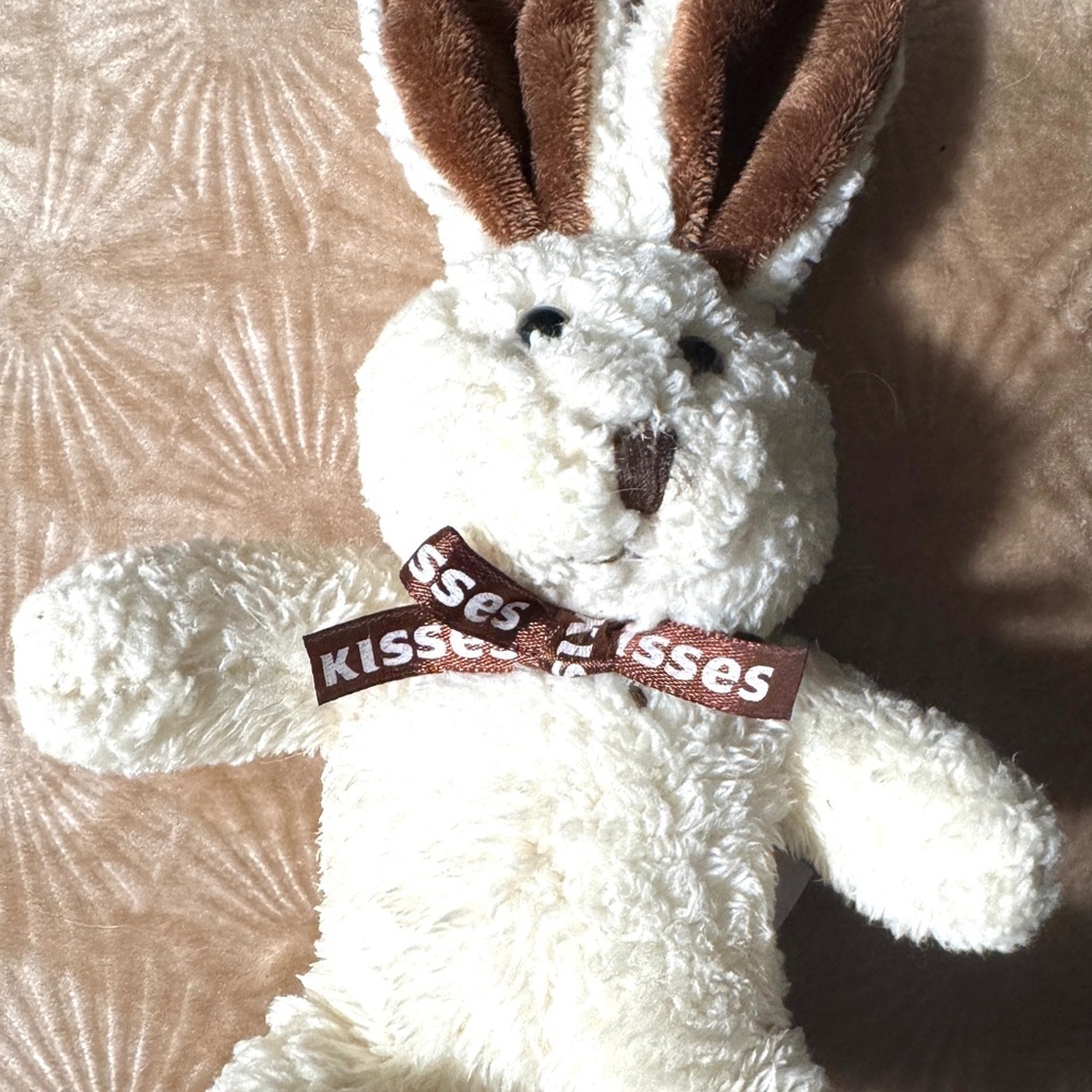 Hershey. Kisses Cream and Brown Stuffed Bunny by Galerie